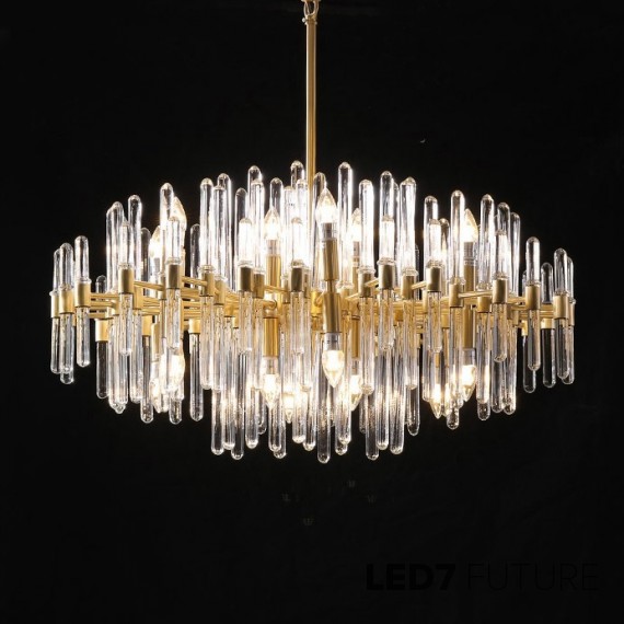 Loft Industry Modern - Trim Glass Chandelier